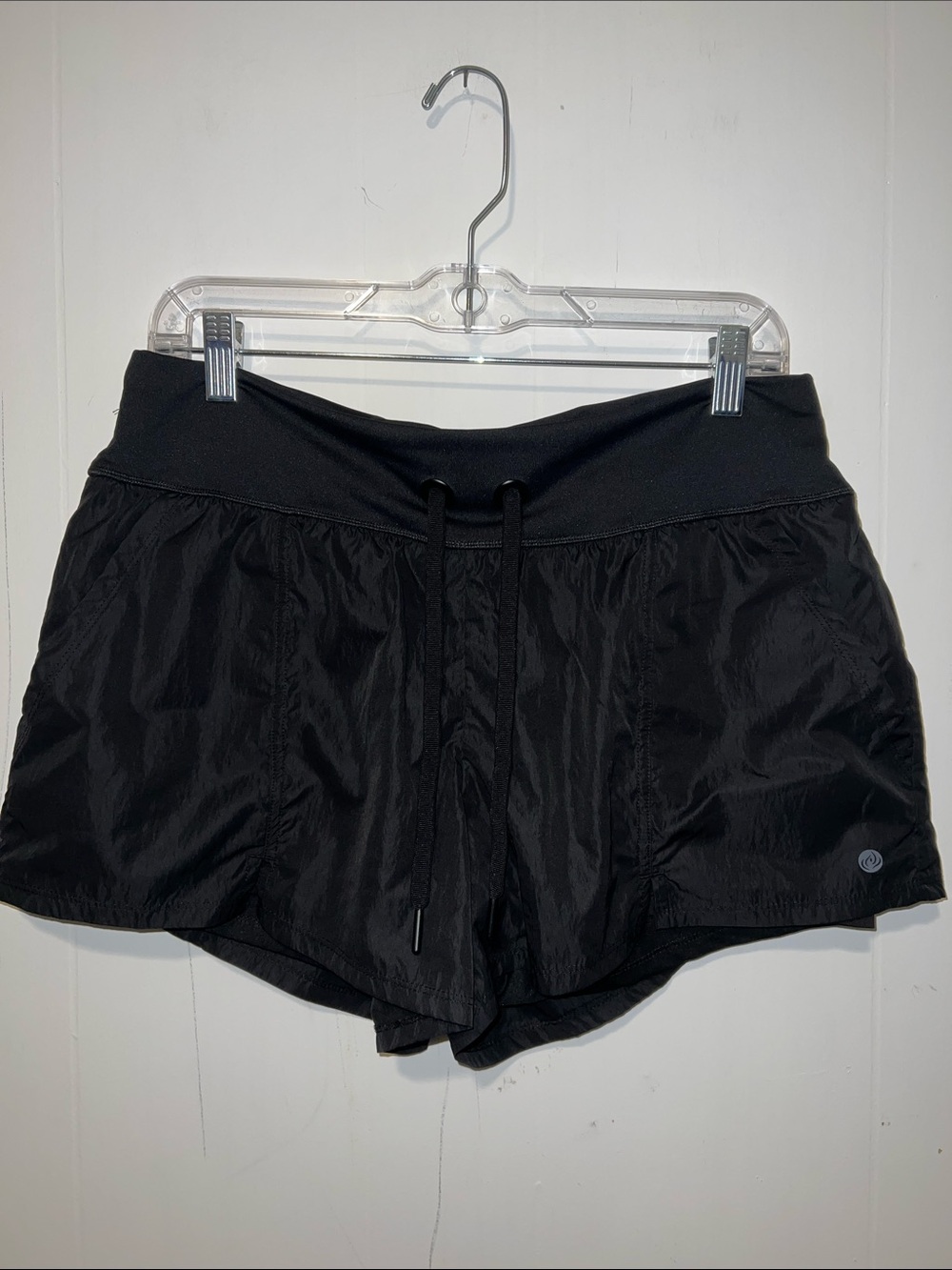 Apana Black Performance Drawstring Athletic Shorts Size L 0918265